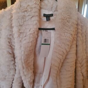 Nina Leonard Soft Cream Teddy Jacket